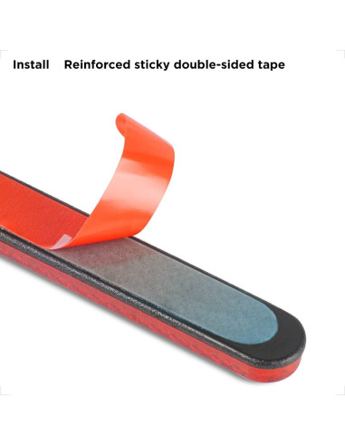 Reflectores autoadhesivos Evermotor 10 cm rojos para motocicleta