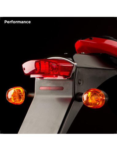 Reflectores autoadhesivos Evermotor 10 cm rojos para motocicleta