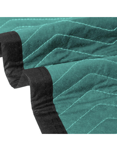 4 Mantas de Mudanza Diamond UP Acolchadas 365.76x203.2cm Verde y Gris