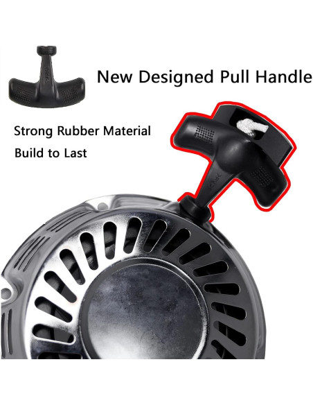 Arrancador por tirón cromo JMCHstore para motores 200cc