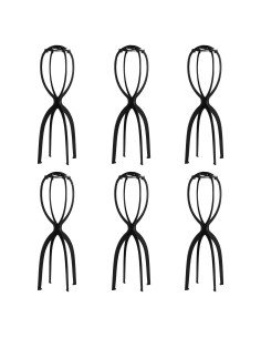 Soporte para Pelucas Dreamlover Negro 50 cm Paquete de 6