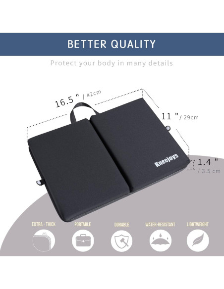 Almohadilla para Arrodillarse Kneejoys - Gruesa y Plegable