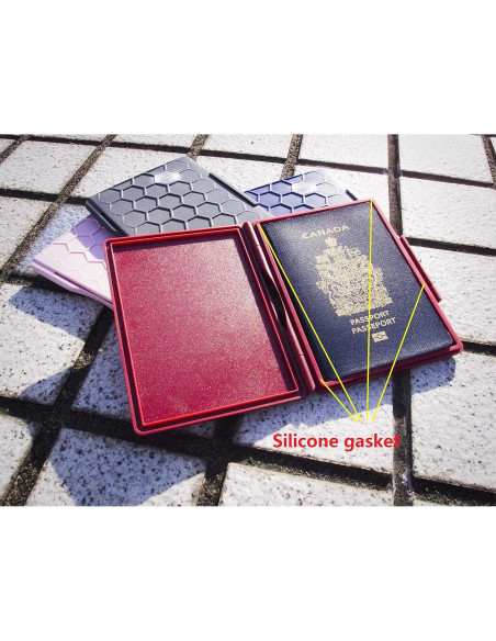 Funda para Pasaporte Resistente al Agua SPECTRASHELL Gris