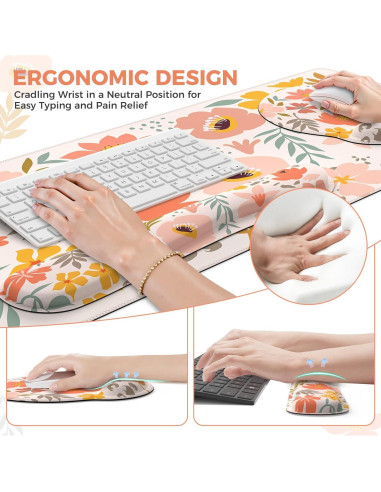 Alfombrilla de Escritorio Ergonómica iCasso XXL Colorida 90x40cm