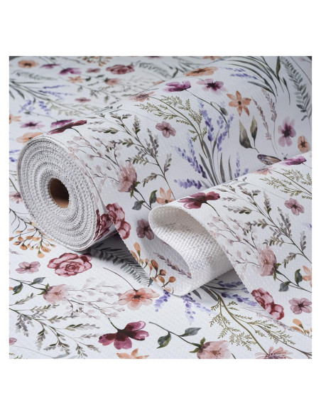 Forro de Estante Amiitay Floral 30.48 cm x 3 m Antideslizante