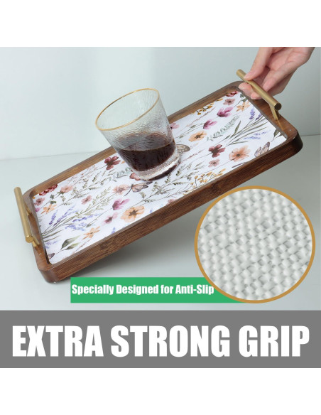 Forro de Estante Amiitay Floral 30.48 cm x 3 m Antideslizante