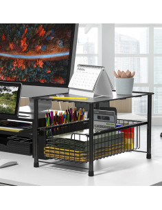 Organizador de Cajones Deslizantes Simple Houseware Negro 2