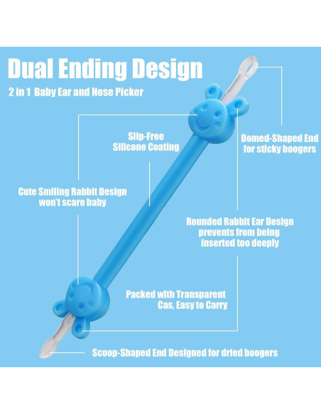 Limpiadores Nasales y de Oídos Flutaire - 2 Piezas Reutilizables