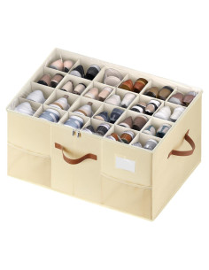 Organizador de Zapatos MSTONAL Beige 24 Compartimentos 64.8x43.2x32cm