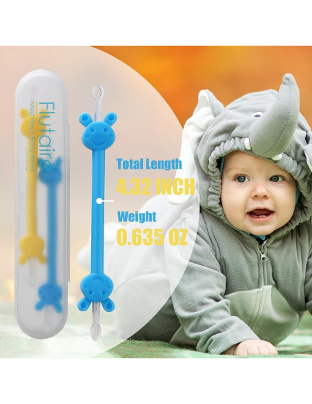 Limpiadores Nasales y de Oídos Flutaire - 2 Piezas Reutilizables