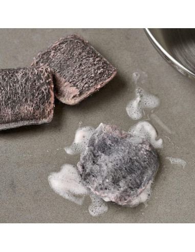 Almohadillas de Jabón de Lana de Acero Brillo - 10 Unidades Uso Pesado