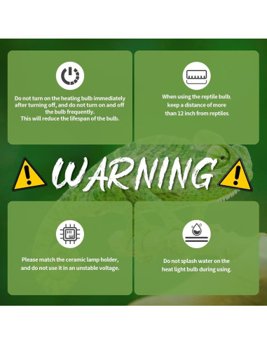 Lámpara de Calor Infrarroja OMAYKEY 75W para Reptiles