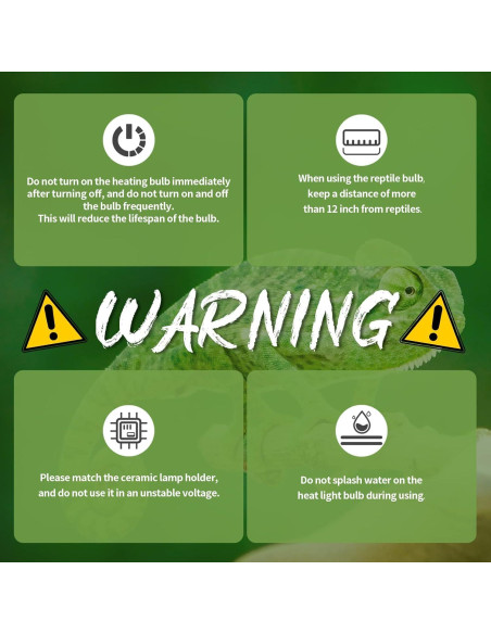 Lámpara de Calor Infrarroja OMAYKEY 75W para Reptiles