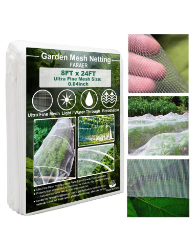 Malla de Jardín Ultra Fina FARAER 2.44m x 7.32m Protección