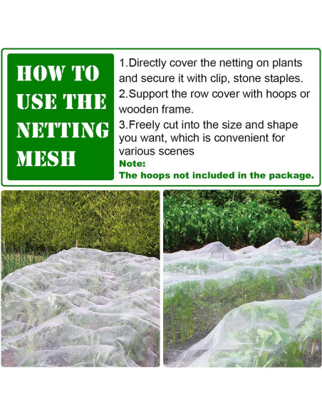 Malla de Jardín Ultra Fina FARAER 2.44m x 7.32m Protección