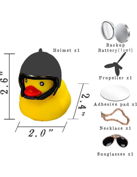 Timbre de Bicicleta ACEDOAMARE Pato Amarillo con Luz LED