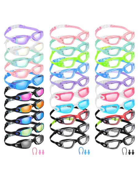 Gafas de natación Yexiya 30 pares con protección UV y antiempañante