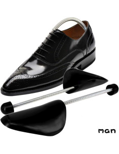 1 Par Estiradores de Zapatos Hombre XINGZI 33cm Negro 2