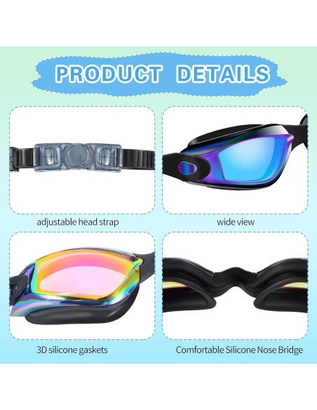 Gafas de natación Yexiya 30 pares con protección UV y antiempañante