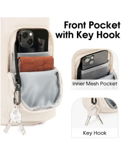 Bolsa Portabotellas de Agua Ceneda Beige 0.95L 1.18L Aislada 2