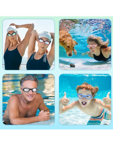 Gafas de natación Yexiya 30 pares con protección UV y antiempañante