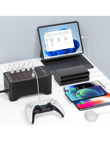 Estación de Carga USB-C 125W 25 Puertos RUANSZZ