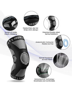 Faja de Rodilla NEENCA Unisex con Almohadilla y Estabilizadores 2
