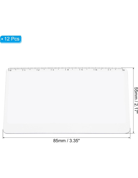 Marcador Lupa PATIKIL 3X con Regla - Paquete de 12 Unidades