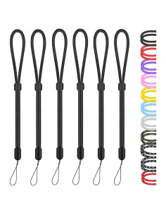 Correa de Muñeca Ajustable HUKADO 20.32 cm Nylon Negro - 6 Paquetes