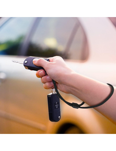 Correa de Muñeca Ajustable HUKADO 20.32 cm Nylon Negro - 6 Paquetes