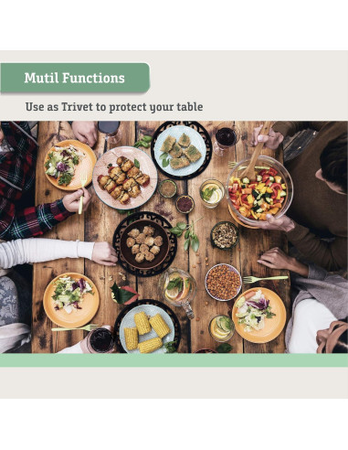 Juego de 3 Posavasos de Silicona Makerstep Negro 19.7 cm