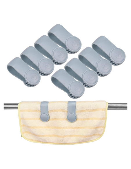 Clip para Toalla de Mano Hipruict - Paquete de 8 Azul