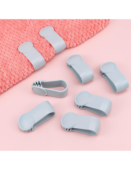 Clip para Toalla de Mano Hipruict - Paquete de 8 Azul