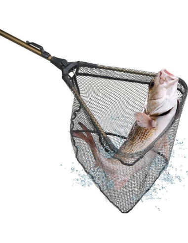 Red de Pesca Plegable YVLEEN con Mango Telescópico 40cm