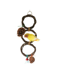 Soporte de columpio para aves CXYYXF 3 anillos 10 cm