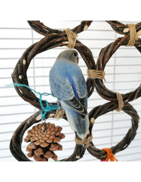 Soporte de columpio para aves CXYYXF 3 anillos 10 cm