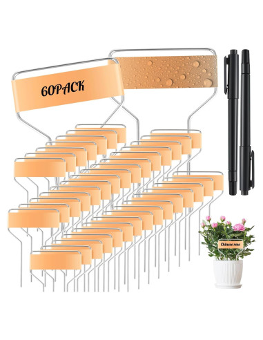 60 Etiquetas de Plantas de Cobre Retainbre 10.16 cm Impermeables