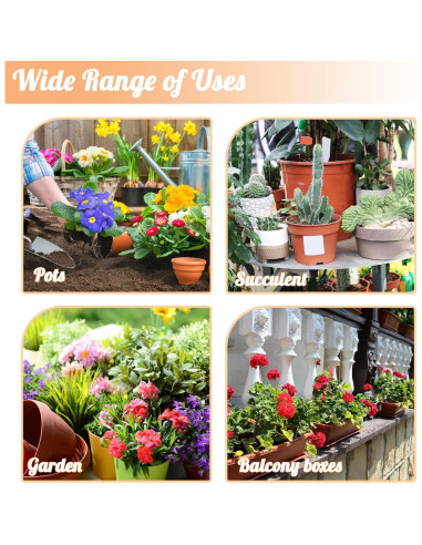 60 Etiquetas de Plantas de Cobre Retainbre 10.16 cm Impermeables