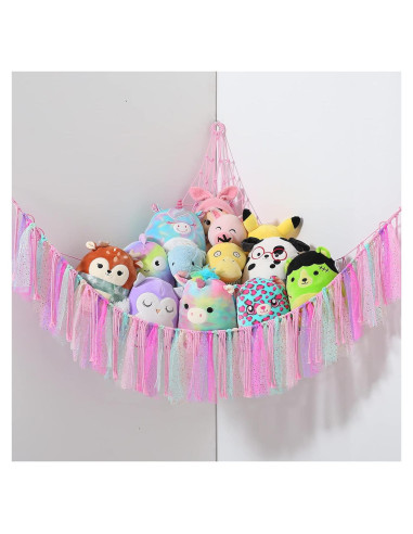 Hamaca de Juguetes Boho VISATOR 139.7x106.7cm con Luz LED