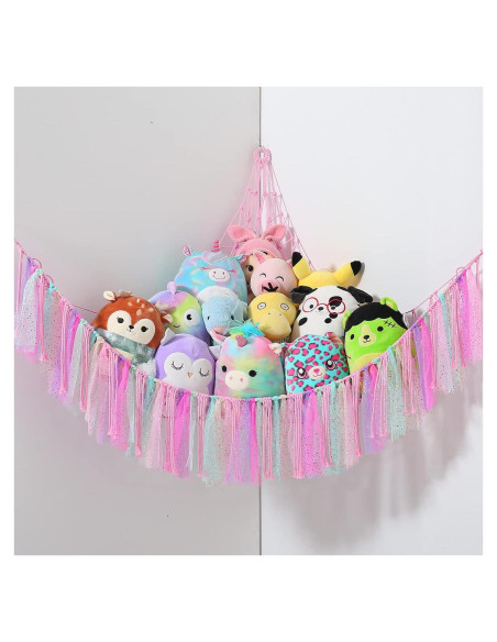 Hamaca de Juguetes Boho VISATOR 139.7x106.7cm con Luz LED