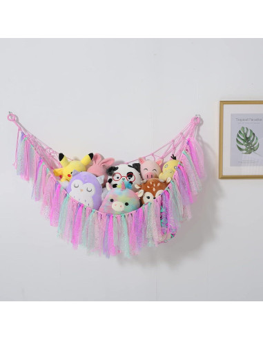 Hamaca de Juguetes Boho VISATOR 139.7x106.7cm con Luz LED