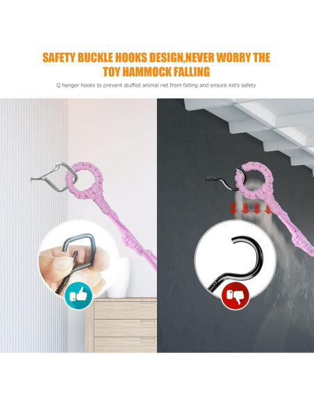 Hamaca de Juguetes Boho VISATOR 139.7x106.7cm con Luz LED