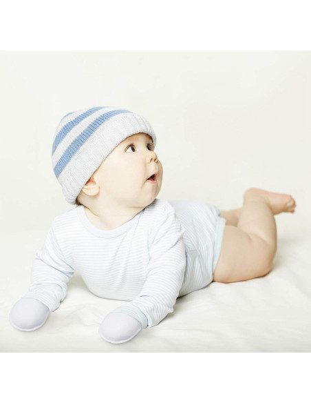16 Pares Manoplas de Algodón para Bebés 0-6 Meses Unisex