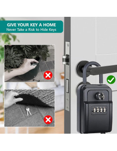 Caja de Seguridad Piclafe Impermeable 4 Dígitos para Llaves 2