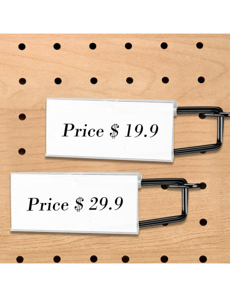 Ganchos de Metal Negro para Tablero de Clavos Tandefio 50 Pzas 10.2 cm