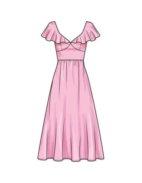 Kit de Patrones de Costura Simplicity S9703 para Vestidos V