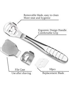 Juego de Rasurador de Callos Jutoe - 52 Piezas, Acero Inoxidable 2