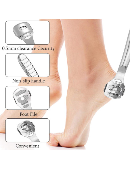 Juego de Rasurador de Callos Jutoe - 52 Piezas, Acero Inoxidable