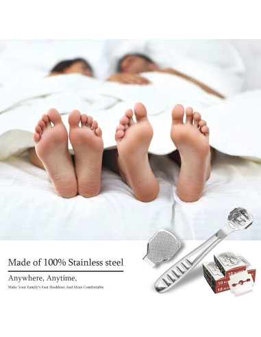 Juego de Rasurador de Callos Jutoe - 52 Piezas, Acero Inoxidable