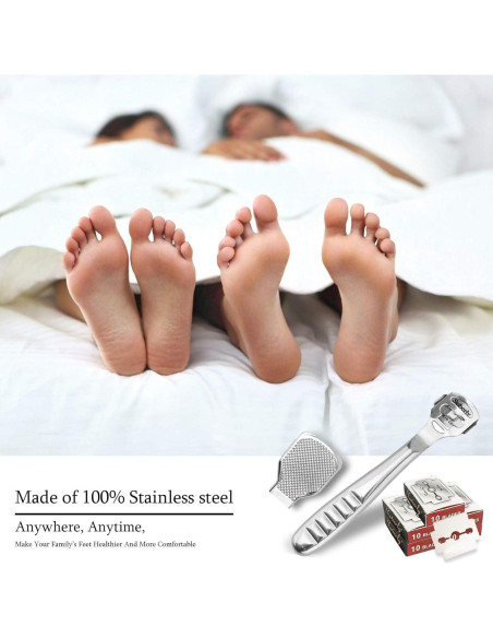 Juego de Rasurador de Callos Jutoe - 52 Piezas, Acero Inoxidable